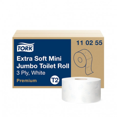 Toilet paper 3-layer TORK Extra Soft Mini Jumbo Premium T2 120m (110255)