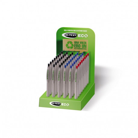 Pastapliiats Hi-Text Matic Eco klõpsuga 12tk, 1mm, sinine