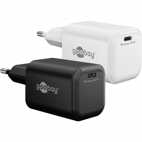 Goobay 65 W USB-C PD GaN Fast Charger Nano black black