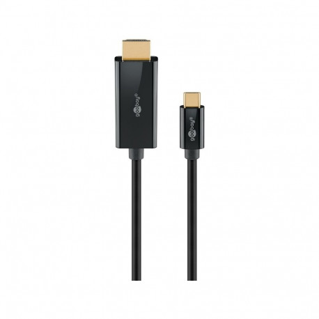 Goobay USB-C™–HDMI™ kaabel, 2 m, must