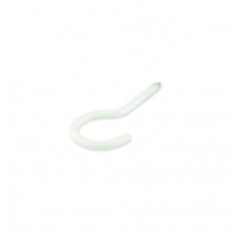 BENDED HOOK 50X3,3X18X13 WHITE/ 4PCS