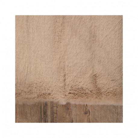 FAKE RABBIT FUR 80X150CM RECTANGLE BEIGE