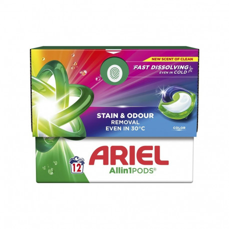 Ariel värvilise pesu kapslid 12 tk