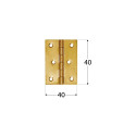 HINGE PLAIT ZS 40. 40x40x1,0 mm