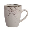MUG WITH SPECKLE BROWN 368ML