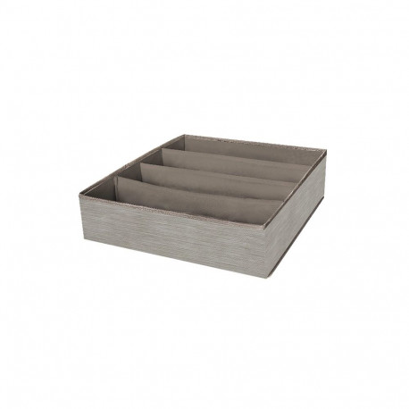 BOXSTORAGE 4 GRID 30X30X10CM BEIGE TEXT