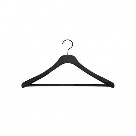 RUBBER COATED HANGER LSN007 BLACK