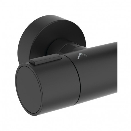 SHOWER SET ALU+ BLACK MATT