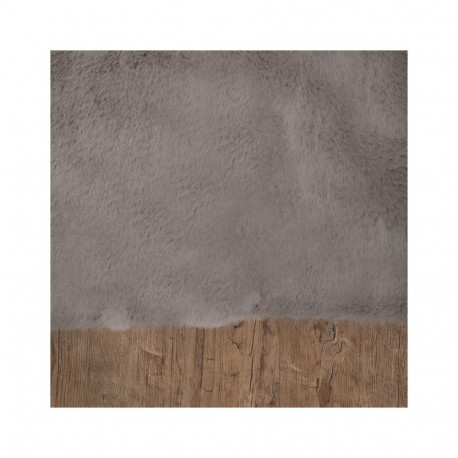 FAKE RABBIT 120X170CM RECTANGLE L. GREY