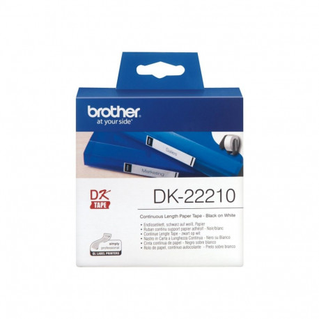 BROTHER DK22210 paber valge QL550 QL500 jaoks 29mm x 30.48