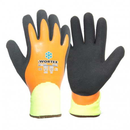 Wortex topelt latekskattega voodriga sõrmkindad 8