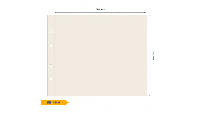 SAFE MAXI vaheleht ühe taskuga 340x340 mm - beež