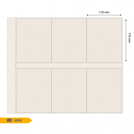 SAFE MAXI vaheleht taskuga 110x160 mm - beež
