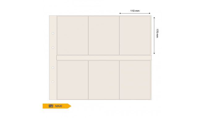 SAFE MAXI vaheleht taskuga 110x160 mm - beež