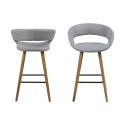 Counter stool GRACE light grey