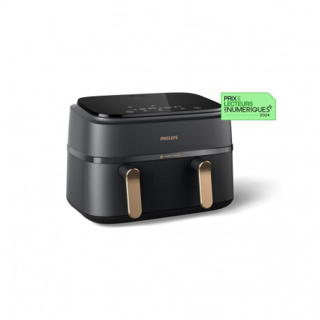 Air Fryer Philips NA352/00 Dual Basket 9L 2750W Black Copper