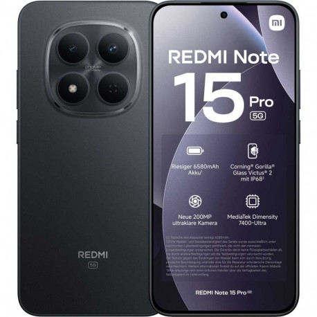 Xiaomi Redmi Note 15 Pro 8GB RAM 256GB Midnight Black EU