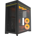 Montech HS01 PRO, tower case black, tempered glass