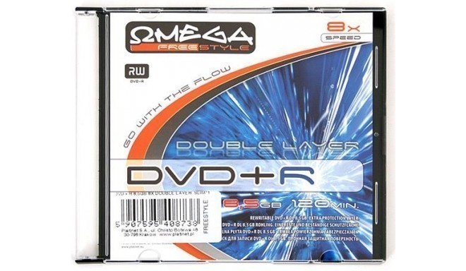 Omega Freestyle DVD+R DL Double Layer 8,5GB 8x Slim