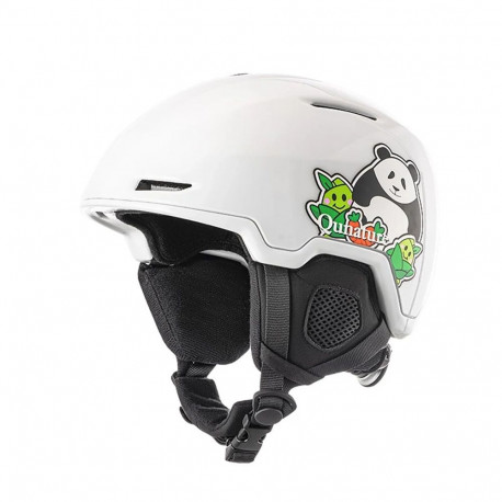 Qunature 10130003005 Ski Helmet with Earmuffs Panda Snowboard for Kids Size M - White