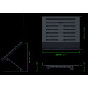 Razer sülearvuti alus Adjustable, must