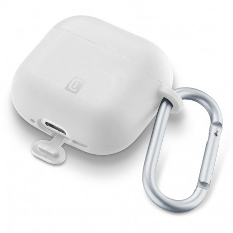 Airpods Pro 3 laadimiskarbiümbris Cellular Line Bounce, valge