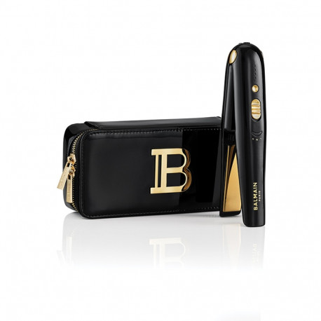 BALMAIN HAIR juhtmevaba titanium lokitangid / sirgendaja must & kuld  / Titanium Cordless Straighten