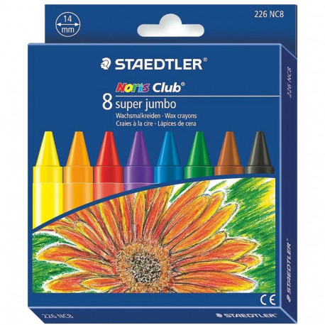 Rasvakriit STAEDTLER Noris Super Jumbo 8 värvi