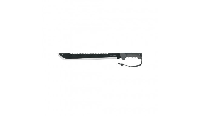 Truper double-edge machete with injected handle and sheath, 46cm blade