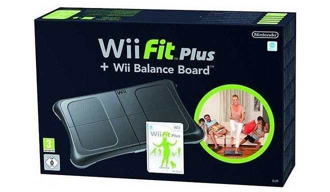 Nintendo Wii gaming kit Fit Plus/Balance Board, black