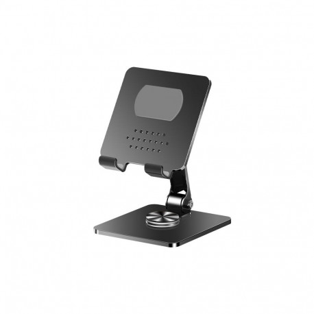 iLike STM4 Metal Tablet PC Holder Stand with Adjustable Perfect Angle & 360 Rotation Black Black