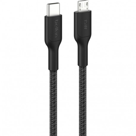 Belkin kaabel CAB026hq1MBK USB-C/Micro-USB 1m punutatud, must