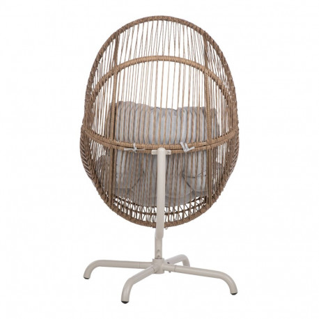Leisure chair DORIAN swivel 89x95xH154cm, light brown