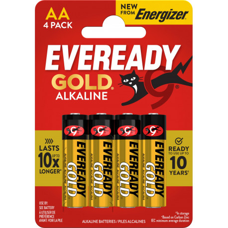 Energizer battery Eveready Gold AA CP4