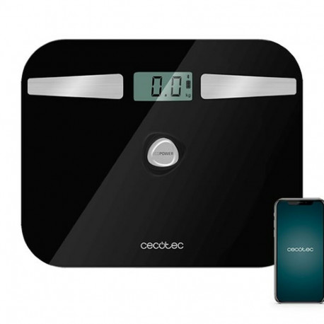 Digital Bathroom Scales Cecotec EcoPower 10200 Smart Healthy LCD Bluetooth 180 kg Black