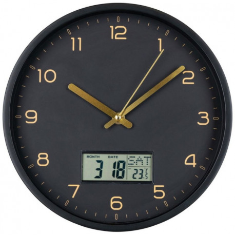 House Nordic wall clock Amiens 25cm, black