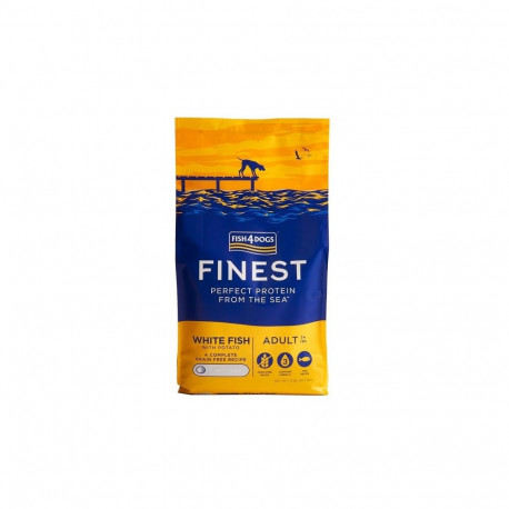 FISH4DOGS Finest Ocean white kala M/L kuiv koeratoit 12kg