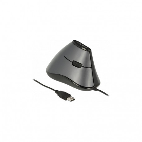 "DELOCK ergonom. Maus vertikal optisch 5-Tasten + 1.8m Kabel"
