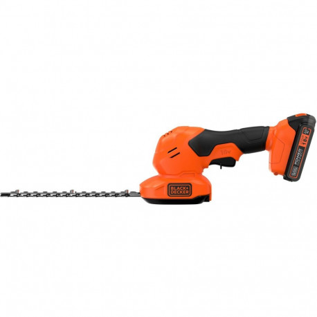 Black+Decker cordless grass and shrub shears BCSS18D1, 18 Volt (orange, Li-ion battery 2.0 Ah)