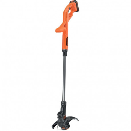 Black+Decker Cordless Grass Trimmer ST182320, 18 Volt (orange/black, Li-ion battery 2.0 Ah)