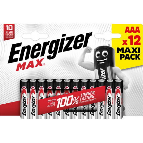 Energizer battery Max Alkaline AAA DHP12