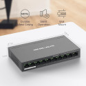Switch|MERCUSYS|Desktop/pedestal|10x10Base-T / 100Base-TX|PoE+ ports 8|MS110P