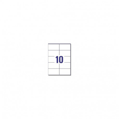 Kleebisetikett VICTORIA 105x57mm 10 lehel 100 lehte