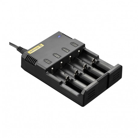 Nitecore i4 universal intelligent battery charger – four independent bays, fast 1500mA output, compa