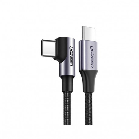 Ugreen Ugreen US255 50125 USB-C (straight) / USB-C (angled) PD QC cable 60W 3A 2m - gray