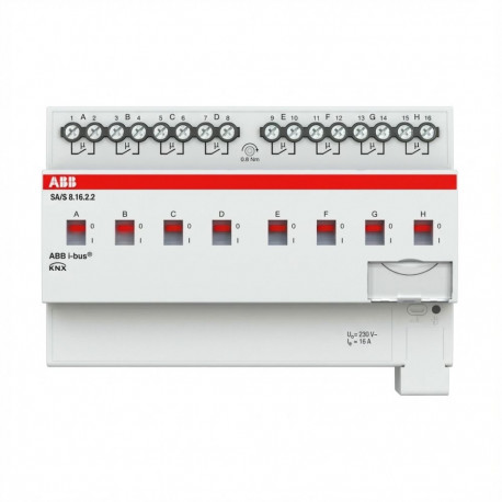 ABB lülitusaktuaator SA/S8.16.2.2 8-kanaliline 16A REG 2CDG110263R0011