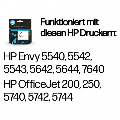 "HP 62 original Ink cartridge C2P06AE UUS tri-colour standard capacity 1-pack"
