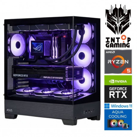 INTOP AQUA Ryzen 5 7500X3D 32GB DDR5 1TB SSD M.2 NVME+2TB RTX5080 16GB
 WIN11Pro