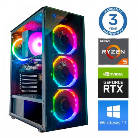 INTOP Ryzen 5 7500X3D 16GB DDR5 1TB SSD M.2 NVME RTX5060Ti 8GB WIN11