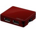 Speedlink USB HUB Snappy 4-port SL7414, red